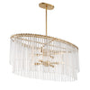 Crystorama Bleecker 36'' Oval Chandelier in Antique Gold - Additional View