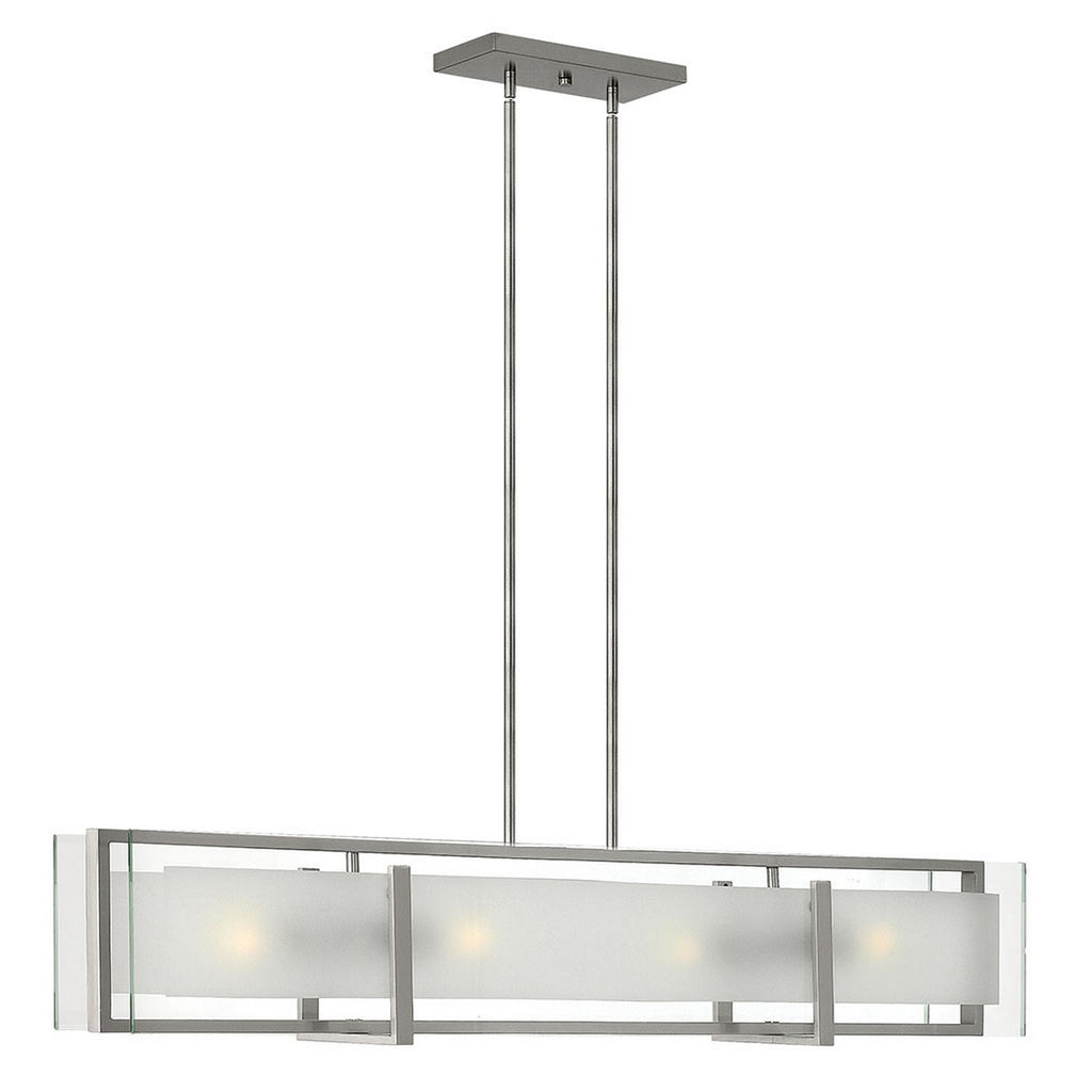 3996BN Latitude 4 Light Industrial Chandelier Main Image