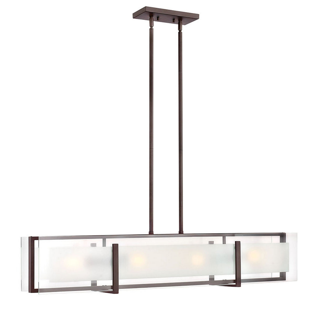 3996BN Latitude 4 Light Industrial Chandelier Main Image