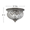 4102PL Plantation 2 Light Flush Mount|Dimensions Image