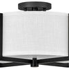 41706BK Axis Off White 2 Light Industrial Semi-Flush Mount | Alternate Image