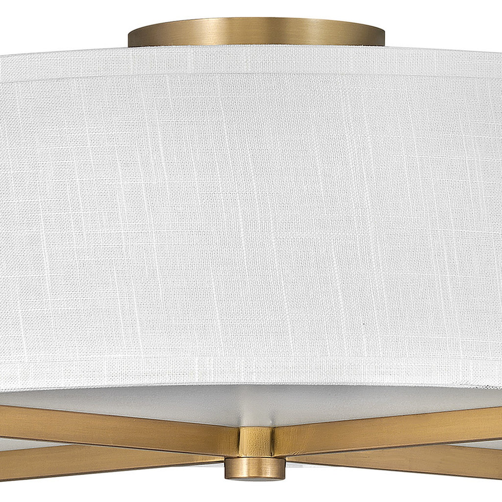 41708BK Axis Off White 3 Light Industrial Semi-Flush Mount | Alternate Image