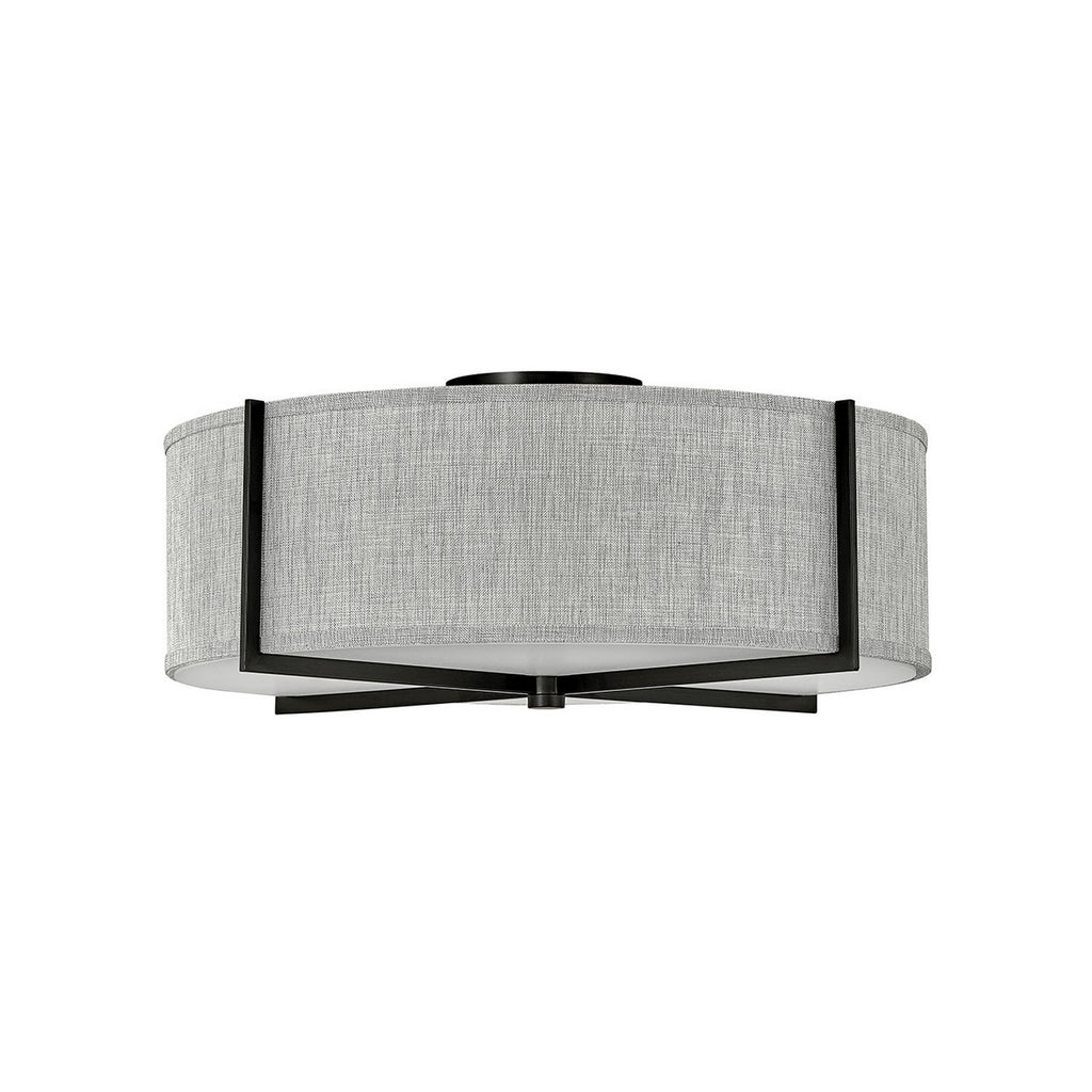 41709BK Axis Heathered Gray 4 Light Industrial Semi-Flush Mount Main Image