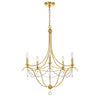 Crystorama Metro 27.5'' Chandelier in Antique Gold - Additional View