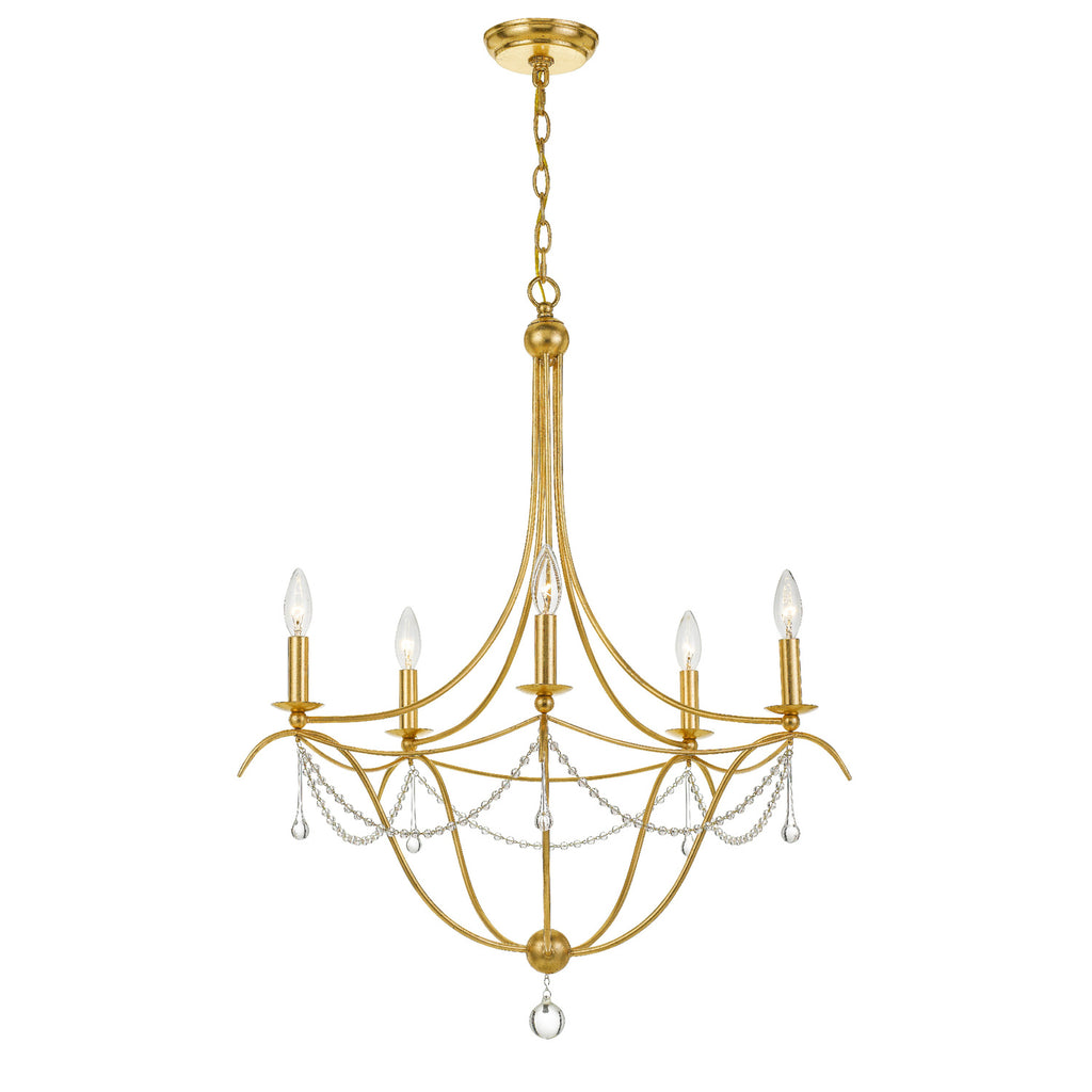 Crystorama Metro 27.5'' Chandelier in Antique Gold - Additional View