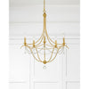 Crystorama Metro 27.5'' Chandelier in Antique Gold - Lifestyle View