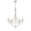 Crystorama Metro 27.5'' Chandelier in Antique Silver - Additional View