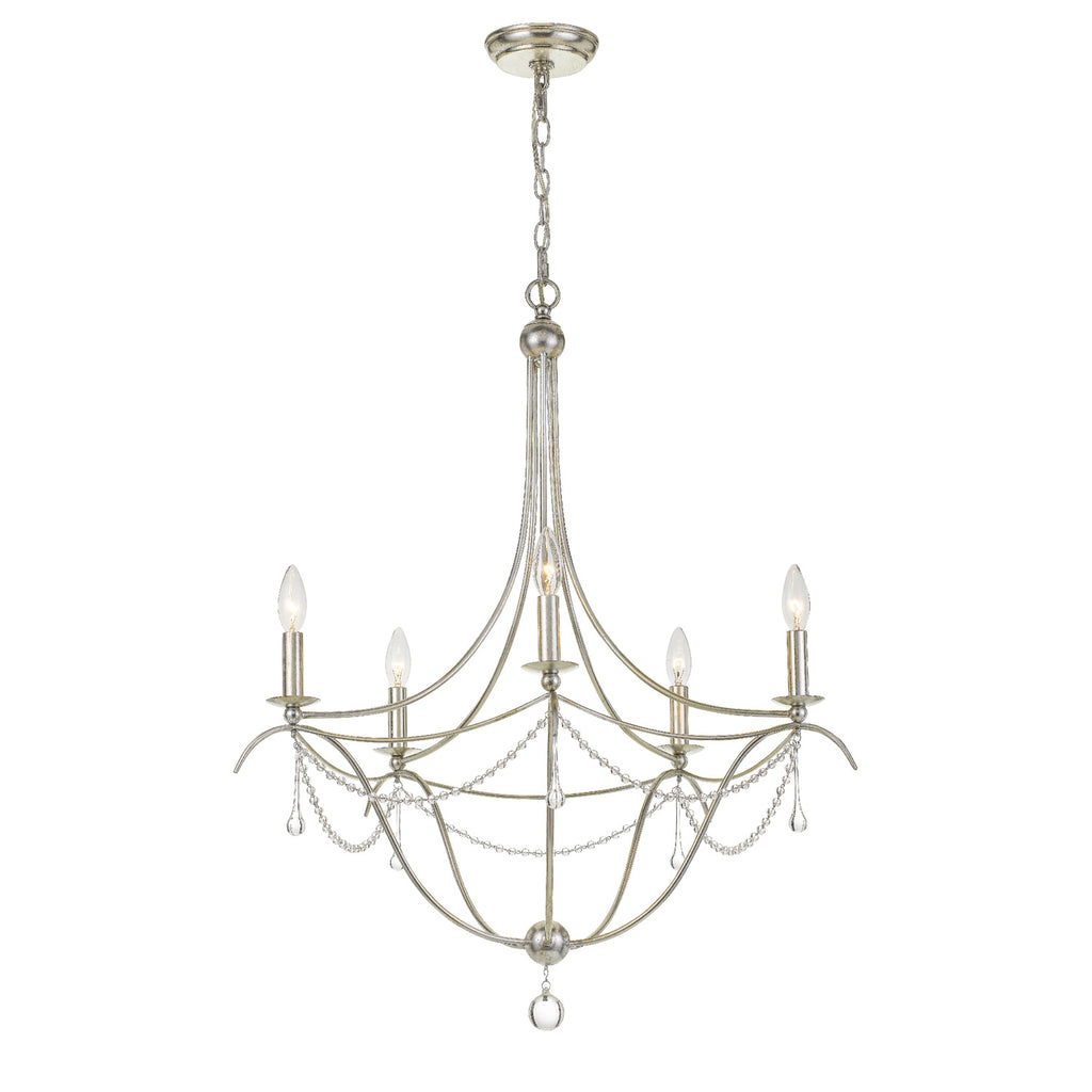 Crystorama Metro 27.5'' Chandelier in Antique Silver - Additional View