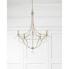 Crystorama Metro 27.5'' Chandelier in Antique Silver - Lifestyle View