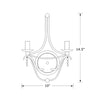 Crystorama Metro 10'' Sconce - Product Dimensions