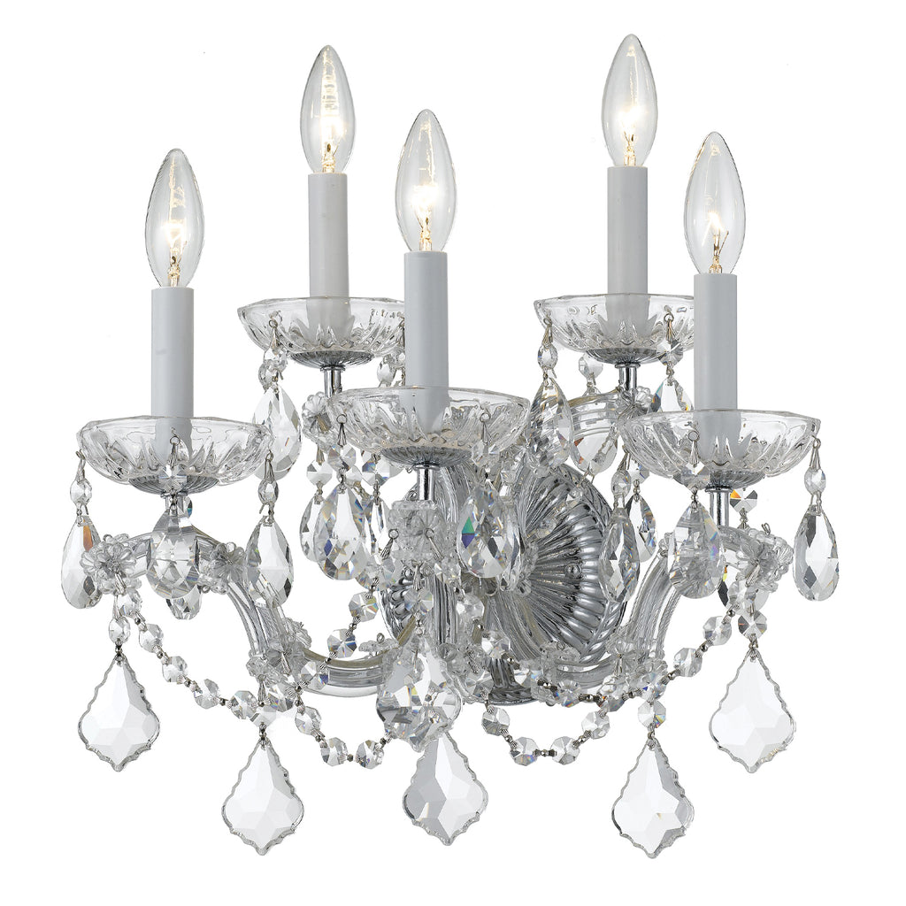 4404-CH-CL-MWP Maria Theresa 5 Light Sconce | Main Image