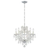 Crystorama Maria Theresa 20'' Chandelier in Polished Chrome - Additional View
