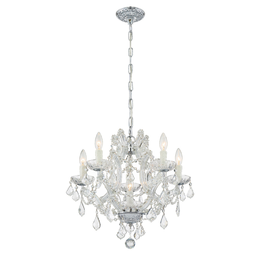 Crystorama Maria Theresa 20'' Chandelier in Polished Chrome - Additional View