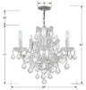 4405-CH-CL-I Maria Theresa 6 Light Chandelier | Dimensions Image