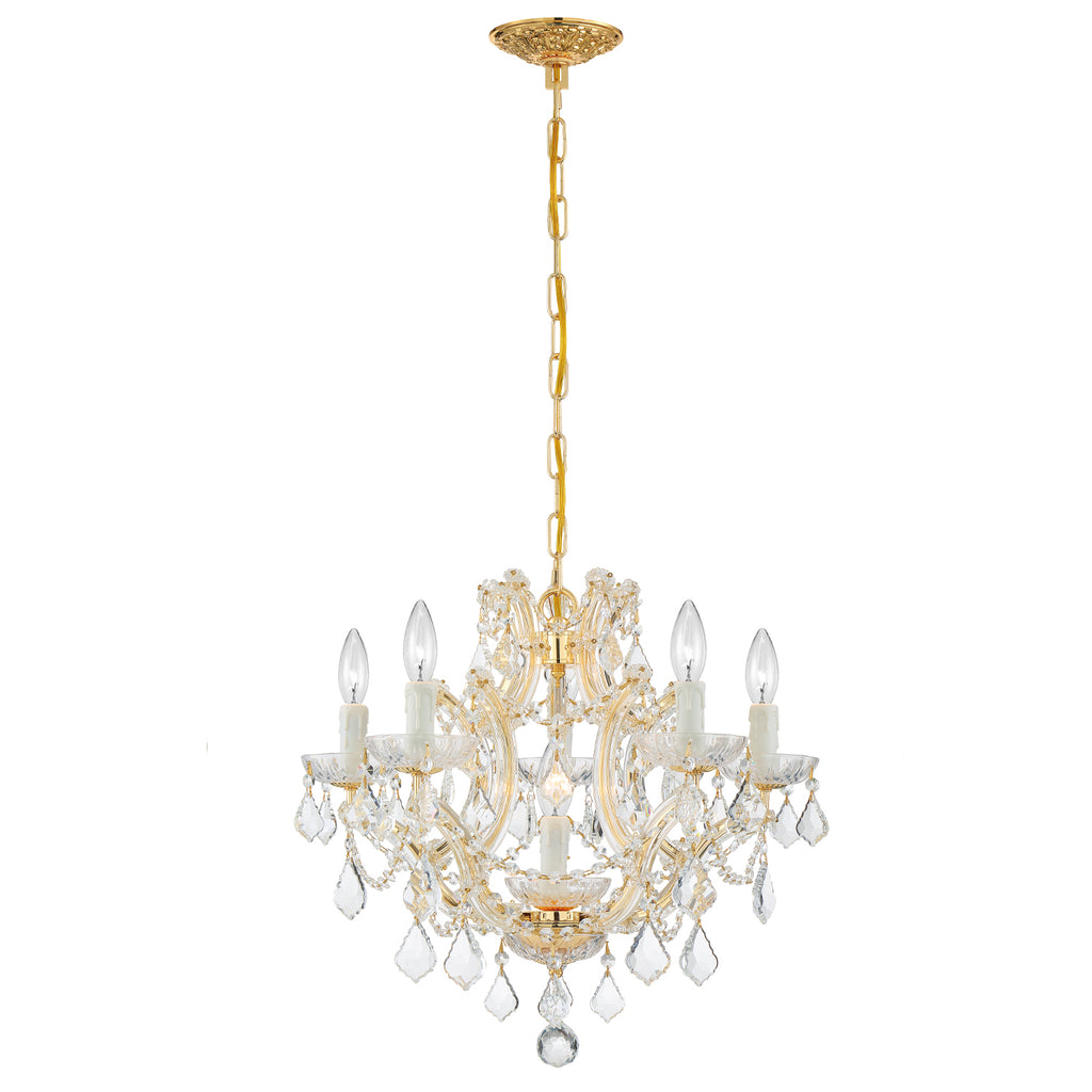 Crystorama Maria Theresa 20'' Chandelier in Gold - Additional View