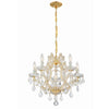 Crystorama Maria Theresa 20'' Chandelier in Gold - Additional View