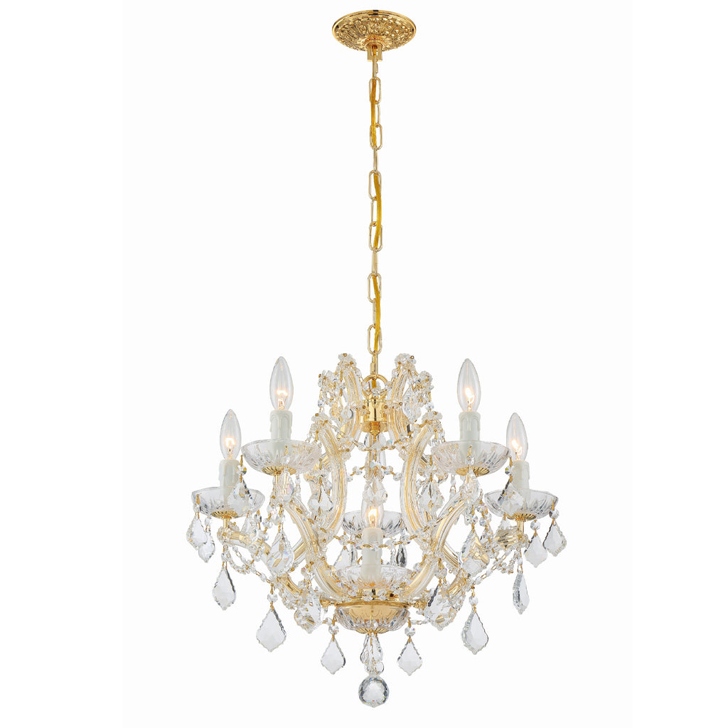 Crystorama Maria Theresa 20'' Chandelier in Gold - Additional View