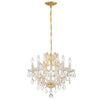 Crystorama Maria Theresa 20'' Chandelier in Gold - Additional View