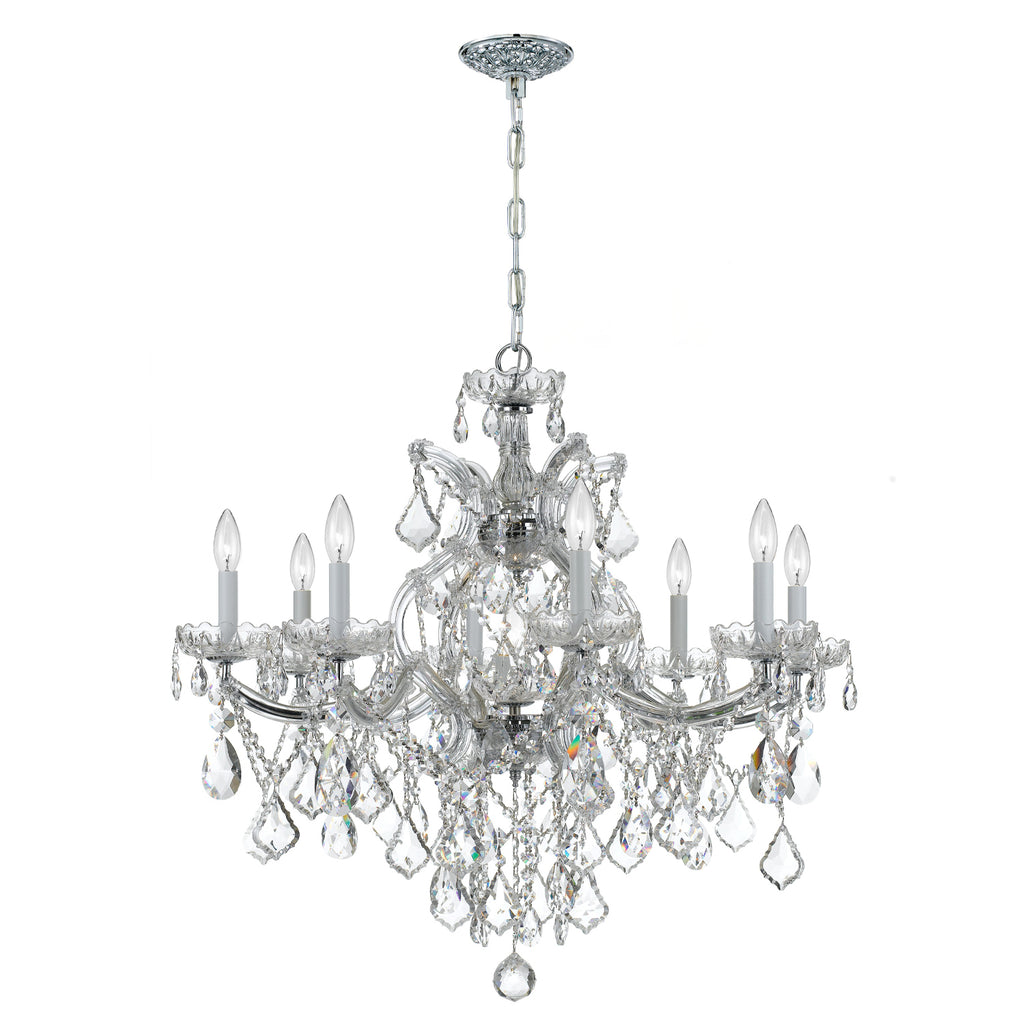 Crystorama Maria Theresa 28'' Chandelier in Polished Chrome - Additional View