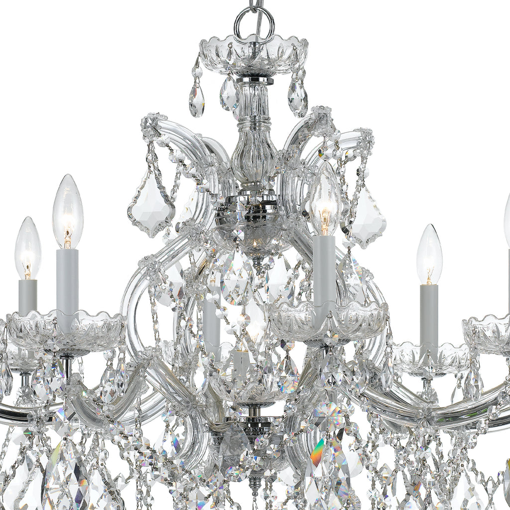 Crystorama Maria Theresa 28'' Chandelier in Polished Chrome - Additional View