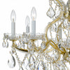 Crystorama Maria Theresa 28'' Chandelier in Gold - Additional View