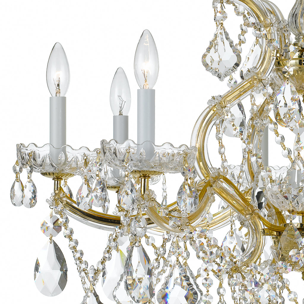 Crystorama Maria Theresa 28'' Chandelier in Gold - Additional View