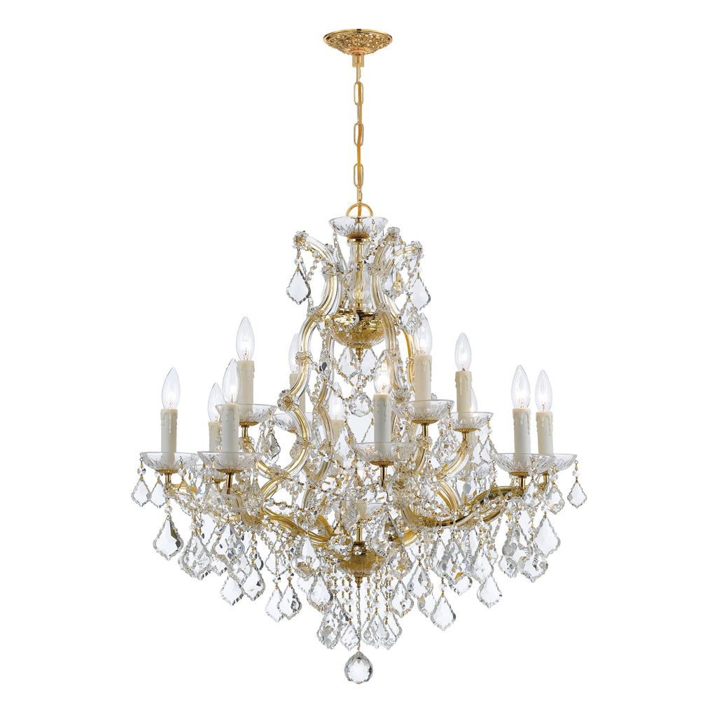 4412-GD-CL-I Maria Theresa 13 Light Chandelier | Main Image