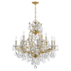Crystorama Maria Theresa 28'' Chandelier in Gold - Additional View
