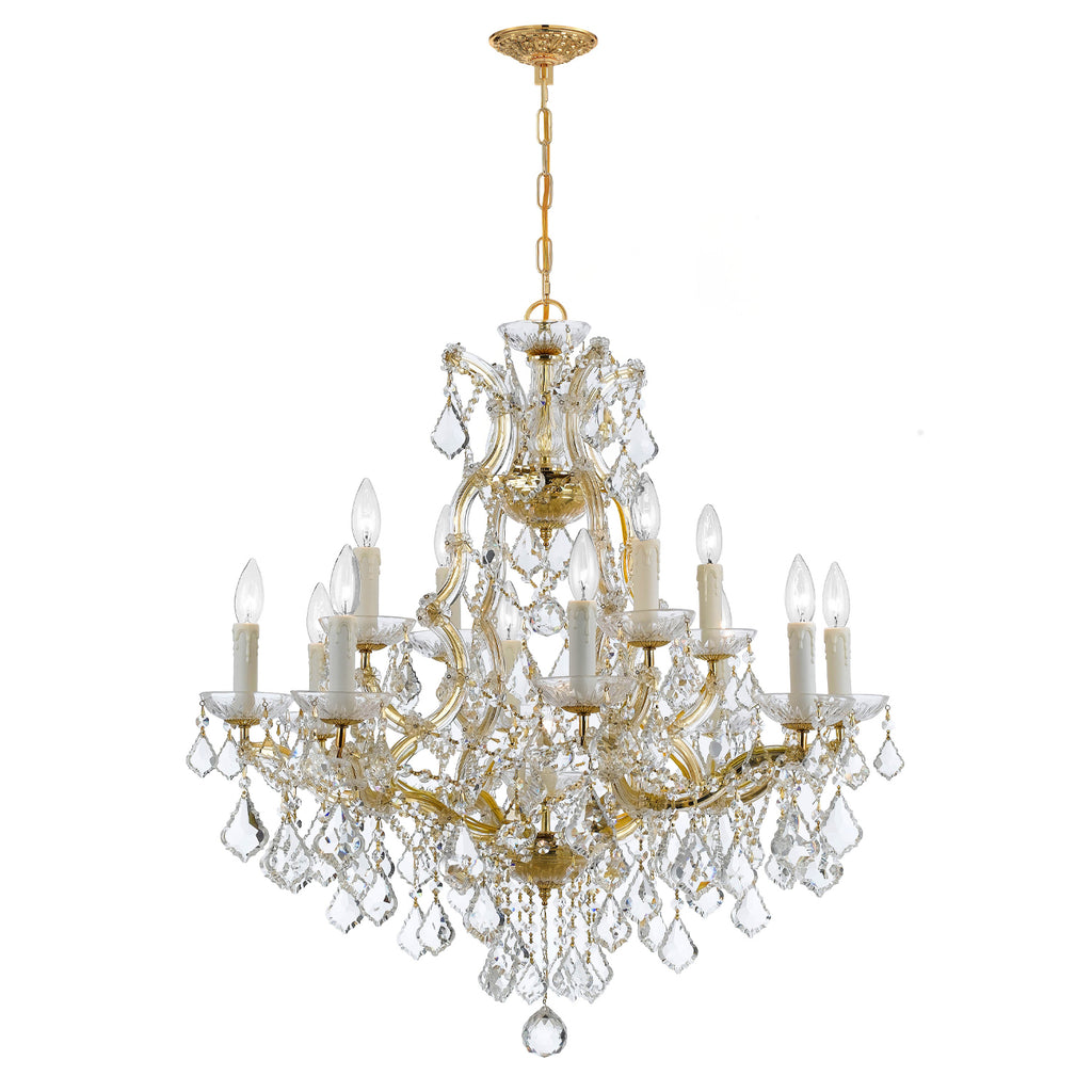Crystorama Maria Theresa 28'' Chandelier in Gold - Additional View