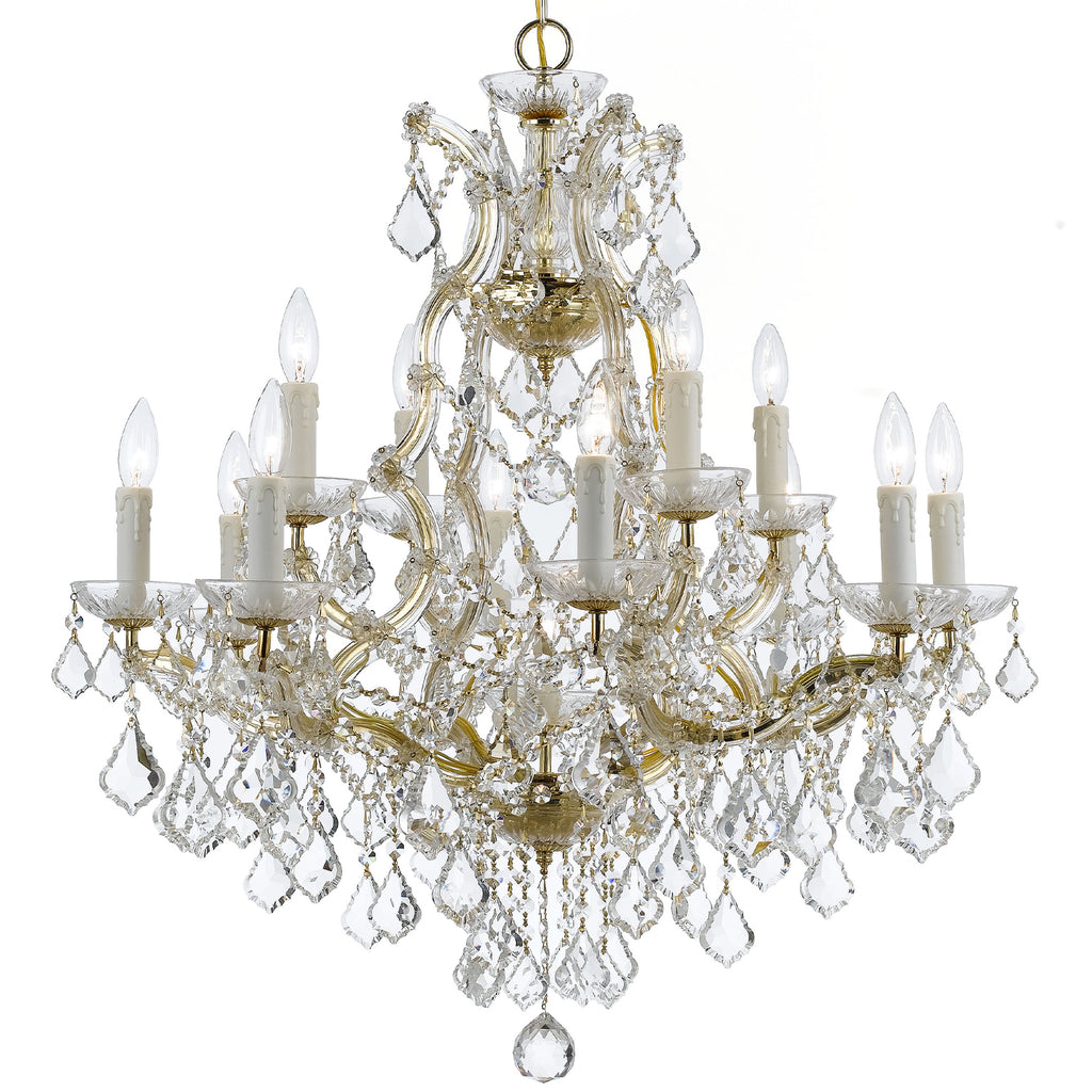 4412-GD-CL-MWP Maria Theresa 13 Light Chandelier | Alternate Image