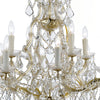 Crystorama Maria Theresa 28'' Chandelier in Gold - Additional View