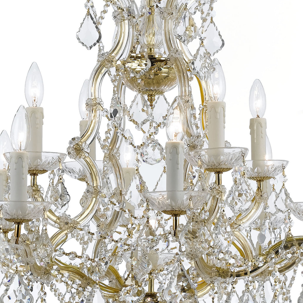 Crystorama Maria Theresa 28'' Chandelier in Gold - Additional View