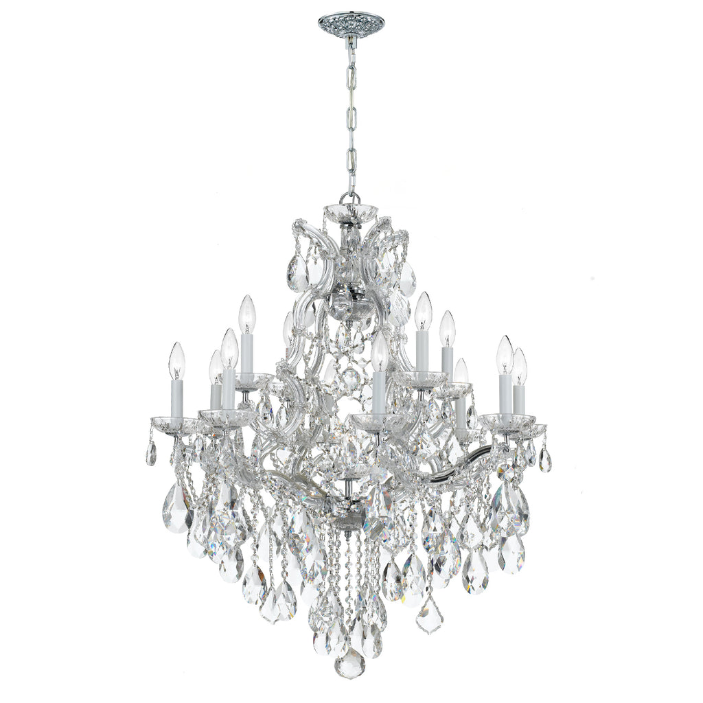 Crystorama Maria Theresa 28'' Chandelier in Polished Chrome - Additional View