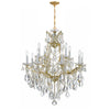 Crystorama Maria Theresa 28'' Chandelier in Gold - Additional View