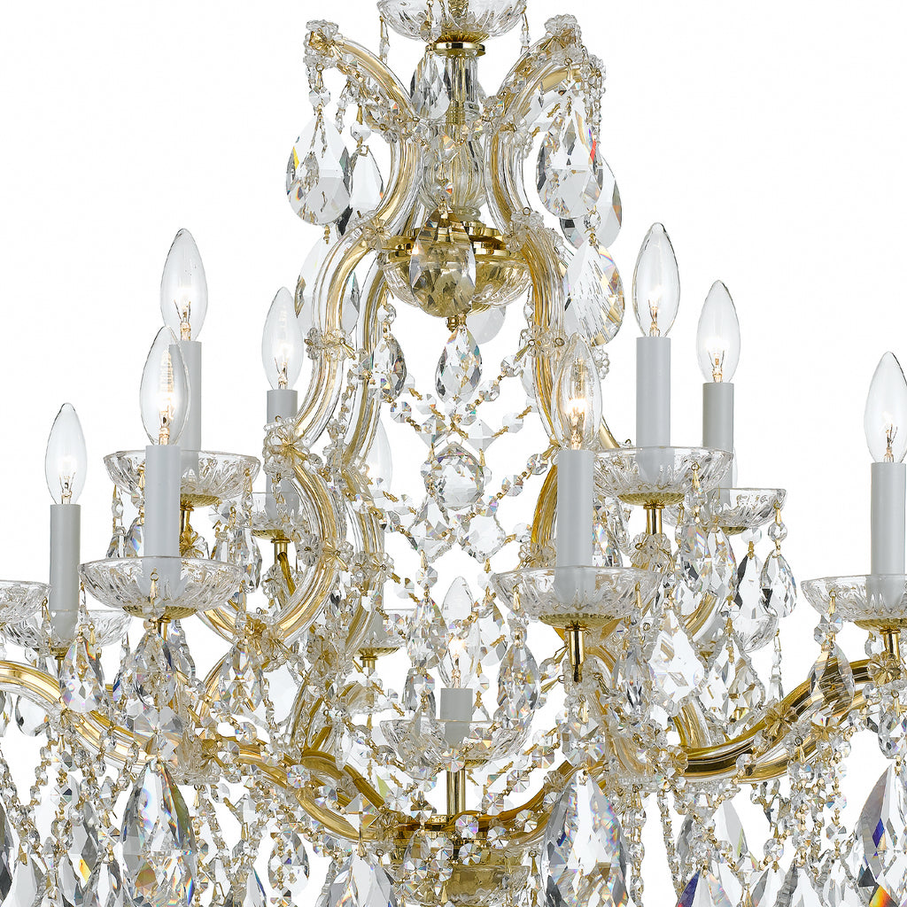 Crystorama Maria Theresa 28'' Chandelier in Gold - Additional View