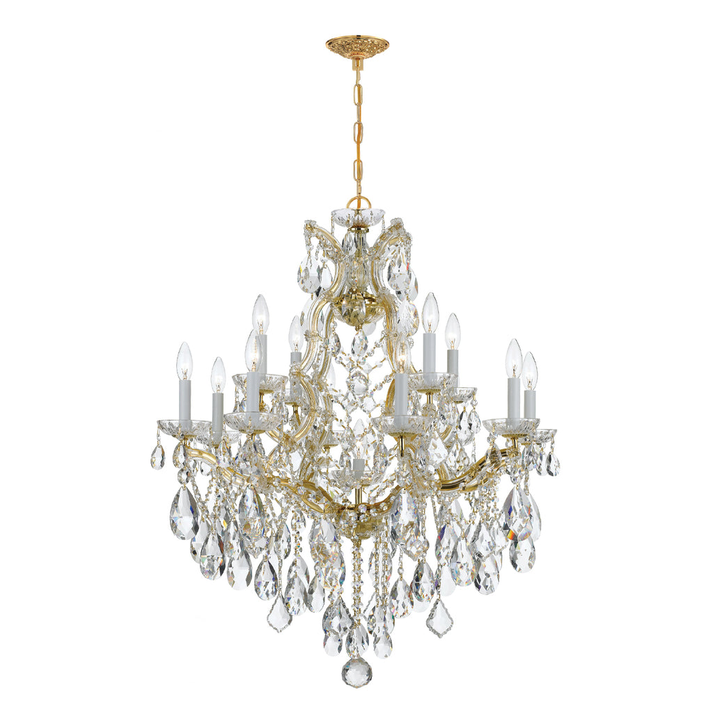 4413-GD-CL-SAQ Maria Theresa 13 Light Chandelier | Main Image