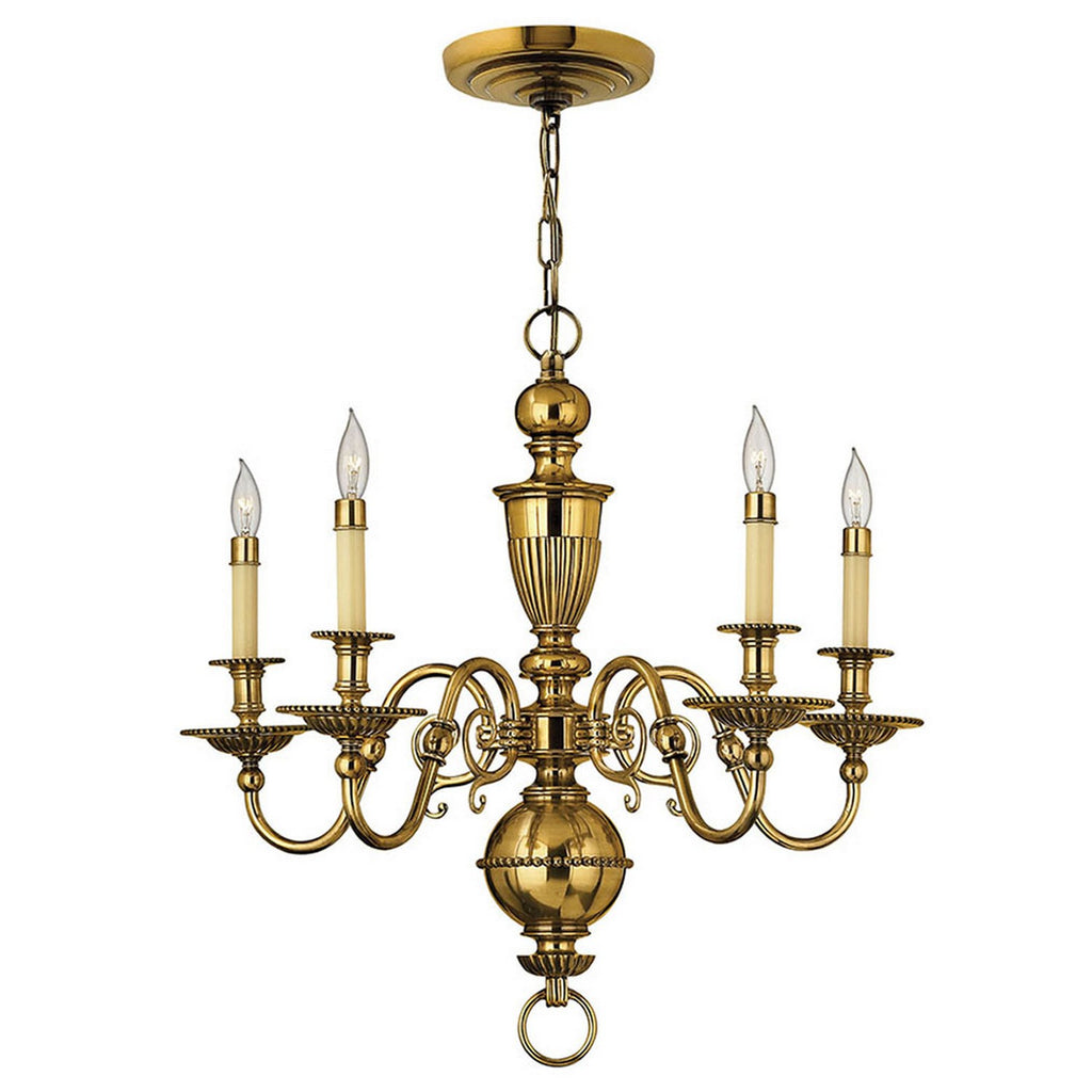 4415BB Cambridge 5 Light Traditional Mini Chandelier Main Image