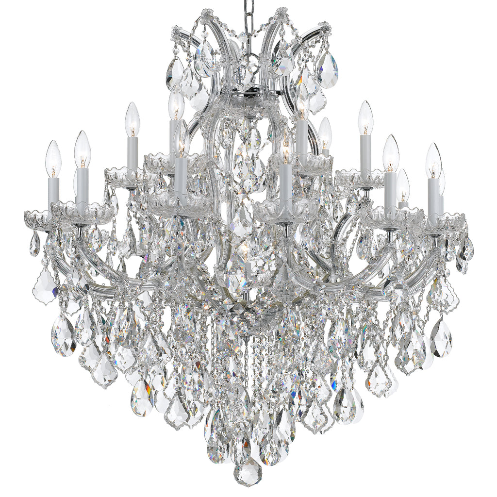 Crystorama Maria Theresa 38'' Chandelier in Polished Chrome - Additional View