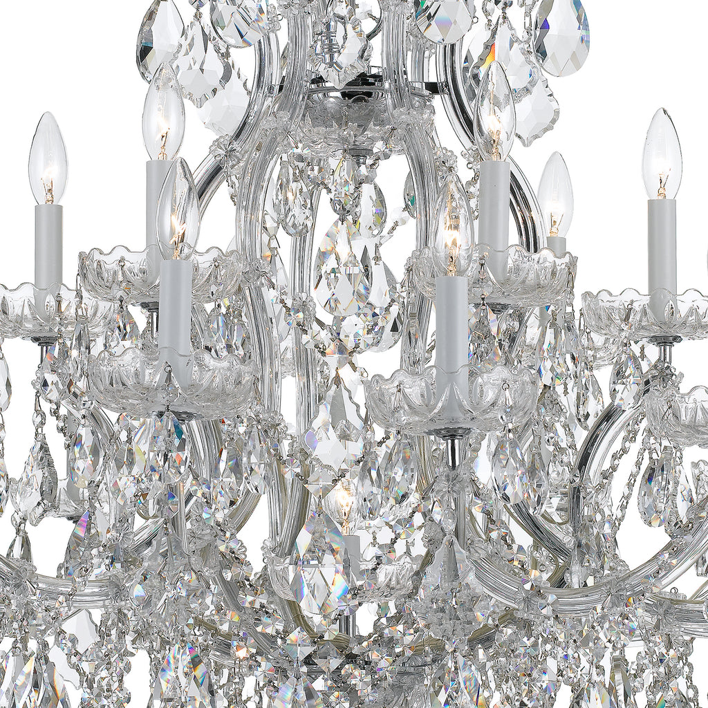 Crystorama Maria Theresa 38'' Chandelier in Polished Chrome - Additional View