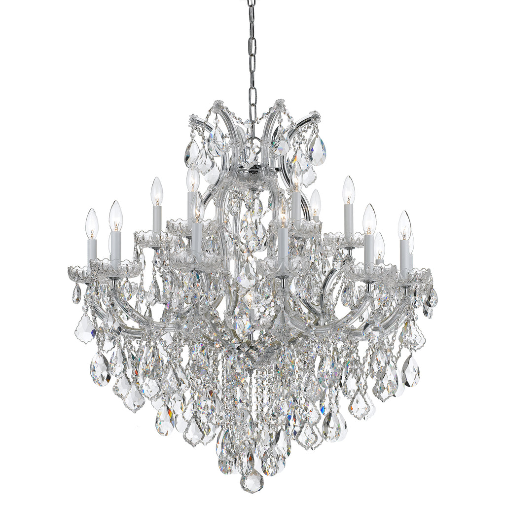 Crystorama Maria Theresa 38'' Chandelier in Polished Chrome - Additional View