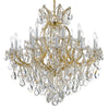 Crystorama Maria Theresa 38'' Chandelier in Gold - Additional View