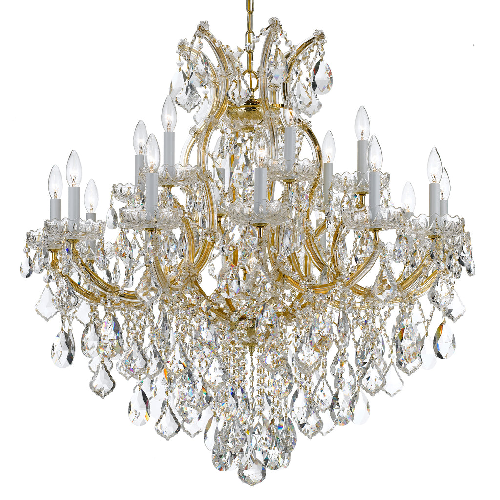 Crystorama Maria Theresa 38'' Chandelier in Gold - Additional View