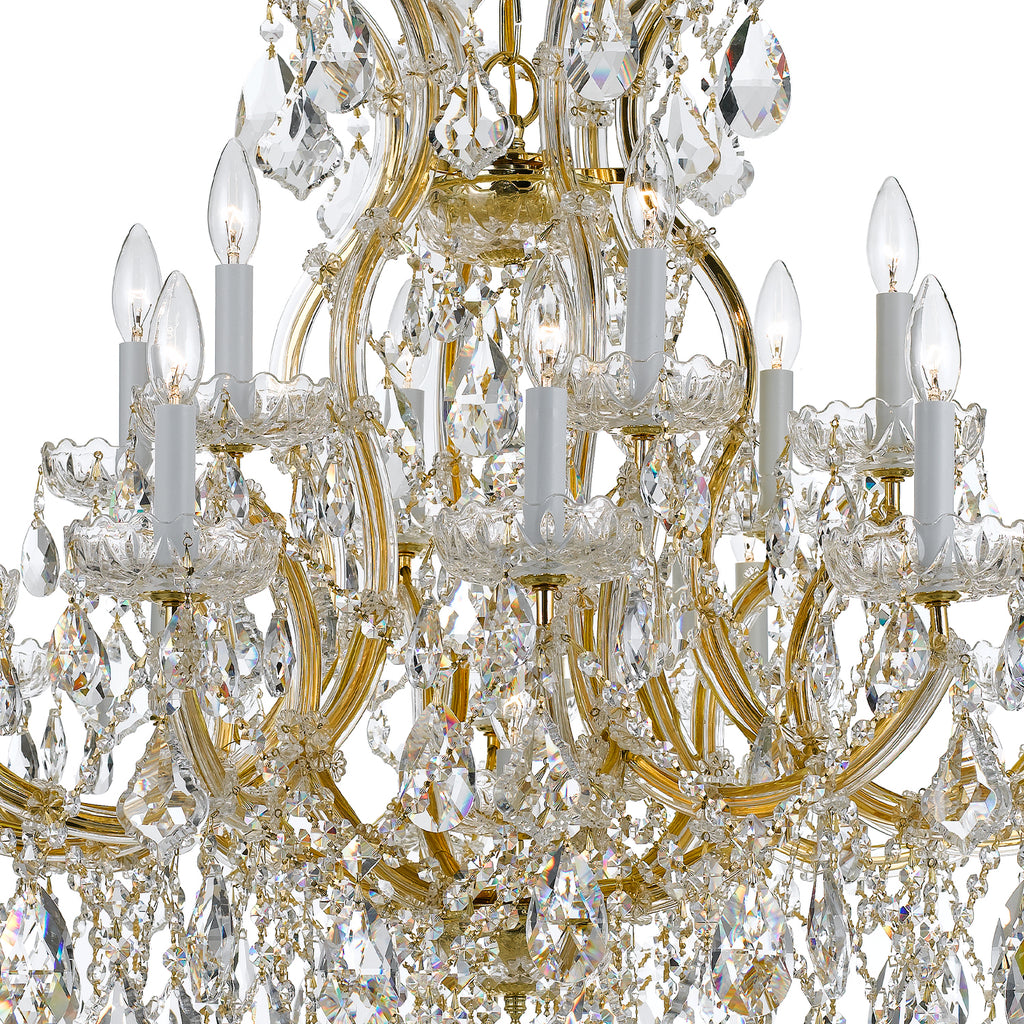 Crystorama Maria Theresa 38'' Chandelier in Gold - Additional View