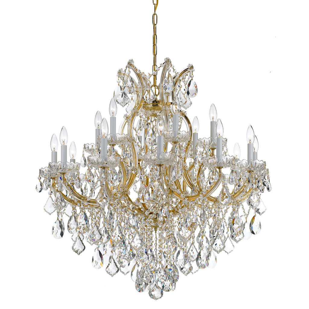 Crystorama Maria Theresa 38'' Chandelier in Gold - Additional View