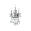 Crystorama Maria Theresa 11'' Sconce in Polished Chrome - Front View