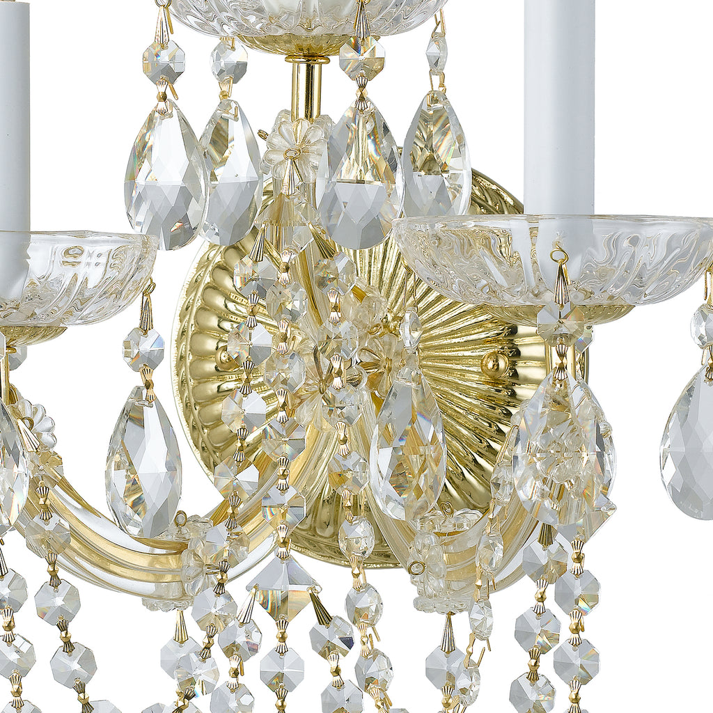 4423-GD-CL-MWP Maria Theresa 3 Light Sconce | Alternate Image