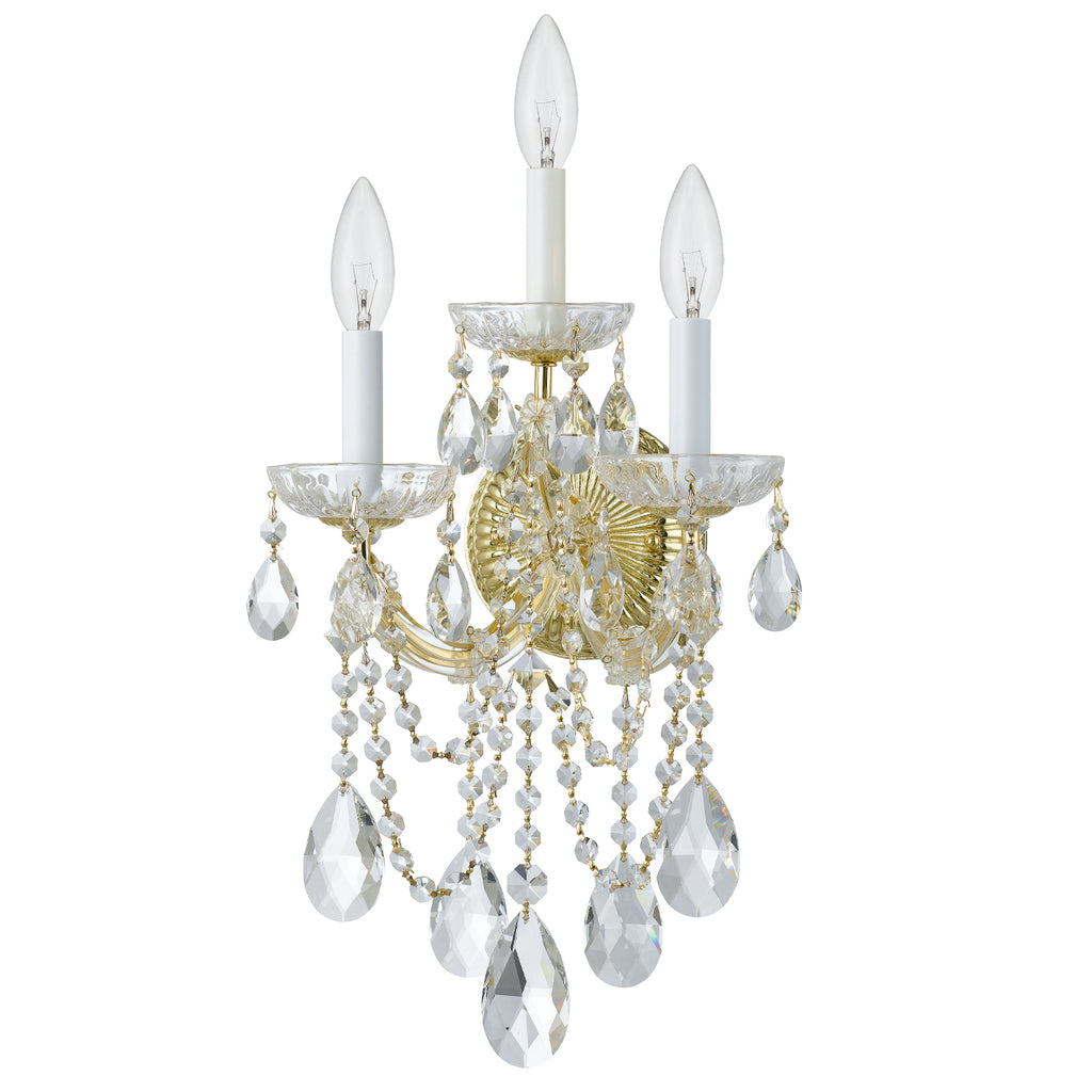 Crystorama Maria Theresa 11'' Sconce in Gold - Additional View