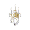 Crystorama Maria Theresa 11'' Sconce in Gold - Front View