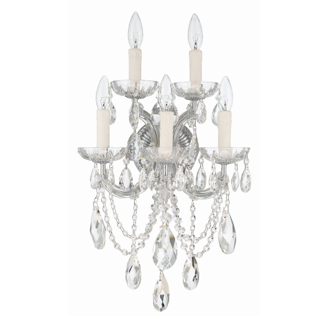 Crystorama Maria Theresa 13.5'' Sconce in Polished Chrome - Additional View