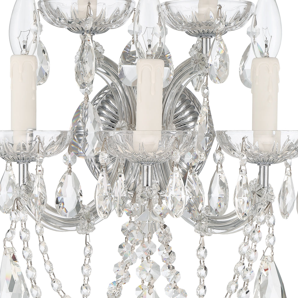 Crystorama Maria Theresa 13.5'' Sconce in Polished Chrome - Additional View